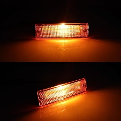 Miniatura 6 de GTINTHEBOX Para Nissan 1988-1997 Hardbody Pickup, 1988-1995 Nissan Pathfinder parachoques delantero luz de señal de giro lente ámbar lámpara ámbar