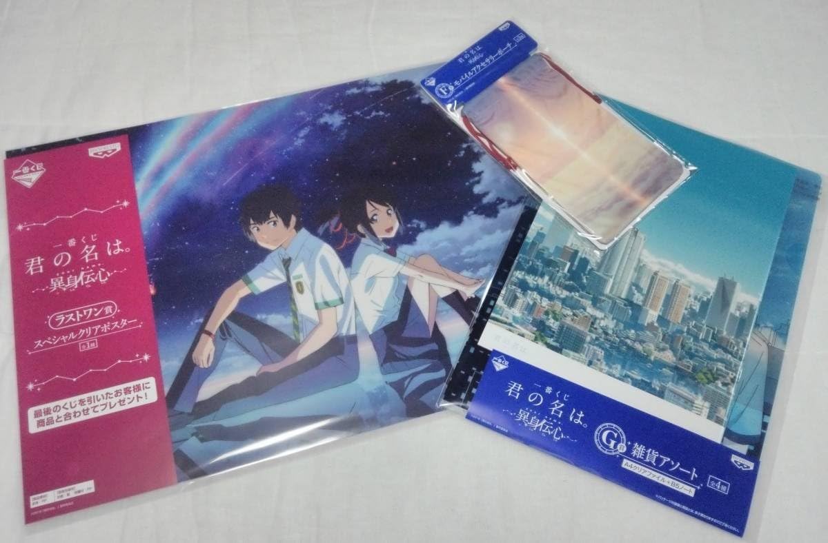 安価 君の名は スペシャルクリアポスター ラストワン賞 一番くじ キャラクターグッズ Guiacieneguilla Com