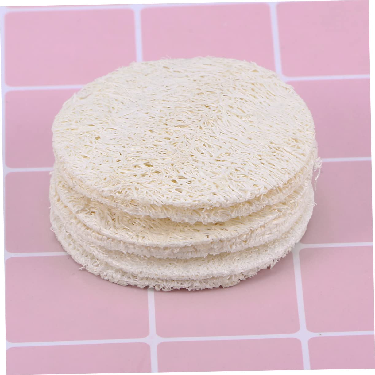 Beaupretty 500piezas Esponjas Exfoliantes De Luffa Reutilizables Para Desmaquillado y Cuidado Facial Paquete De Unidades Suaves y Ecológicas Para Limpieza Profunda y Eliminación De