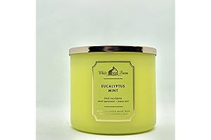Bath & Body Works 3-Wick Eucalyptus Mint Candle: Refreshing Ambiance