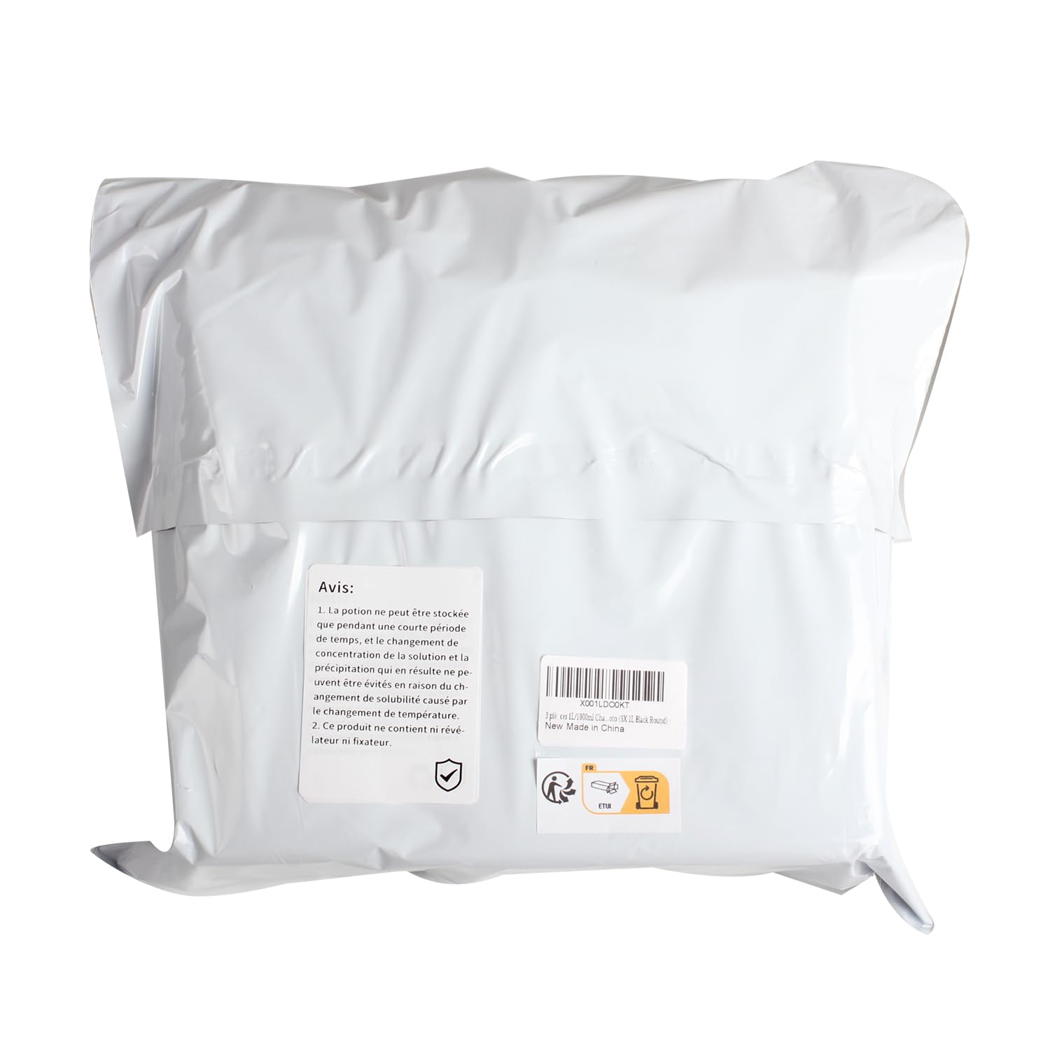 Lot de 3 pièces de 1L (1000ml) pour Chambre Noire. Bouteilles de Stockage en Plastique pour chimies de Film Photographique (3X 1L Bouteilles Noires)