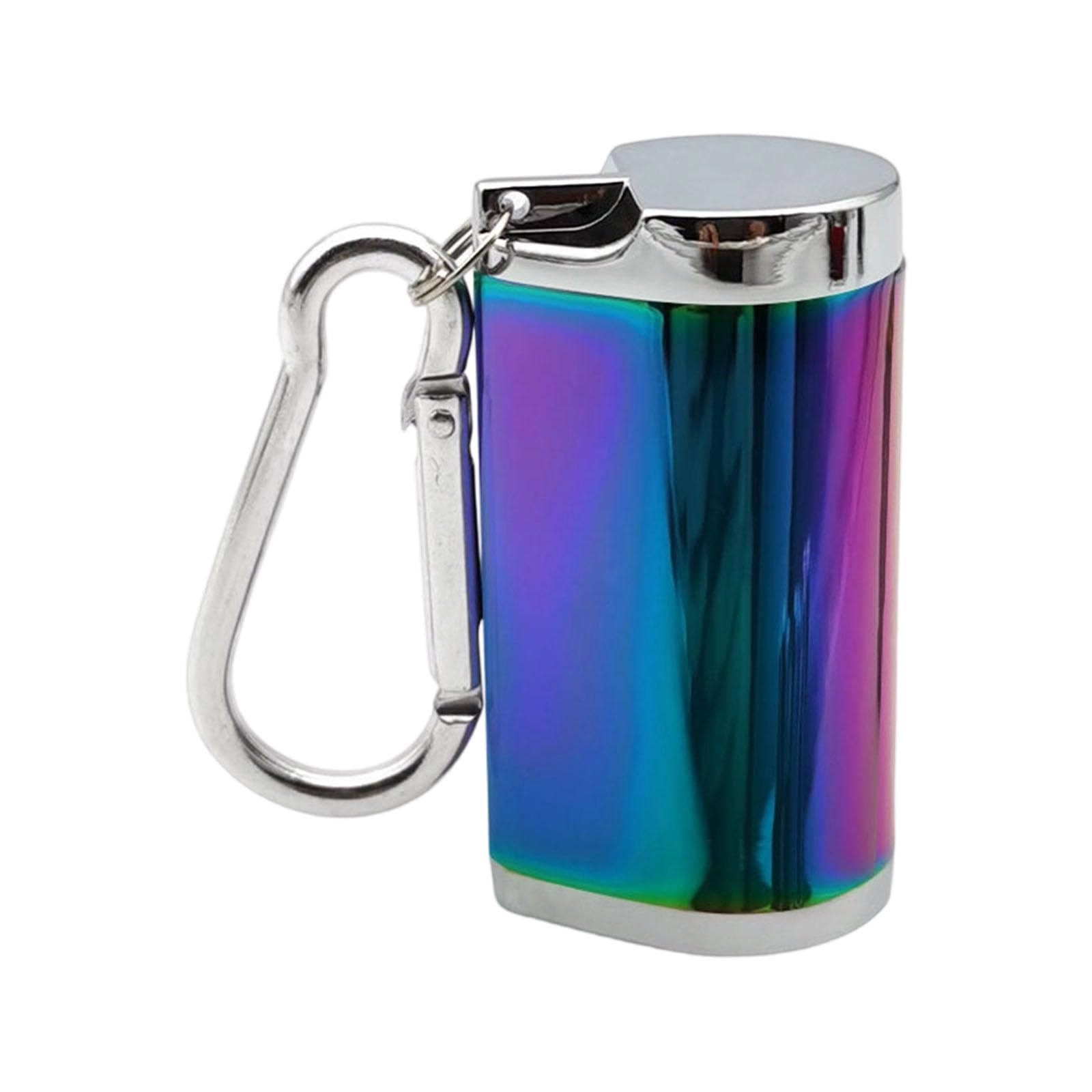 Aluminum Alloy Small Ashtray Portable Sealed Holder Prevents Ashing Scattering for Commuting and Outdoor Activity Use Pocket Ashtray