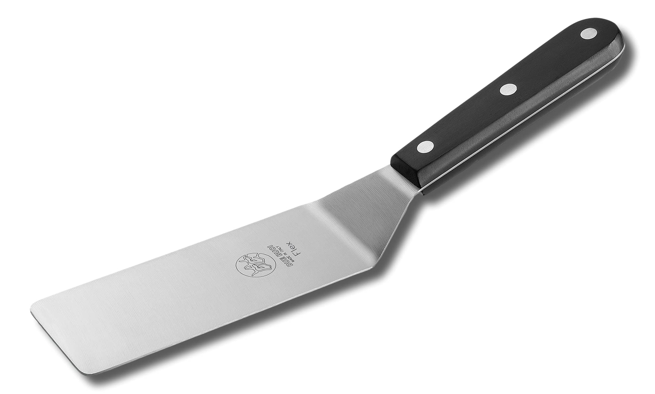 DUE BUOI Schmaler Pfannenwender und flexibler Pfannenwender – Klingenmaß 5,1 x 15,2 cm 1/3 – gut für Burger-Küchen-Grill, Grill, Gebäck, Antihaftbeschichtung, langlebig, ICQ-zertifiziert