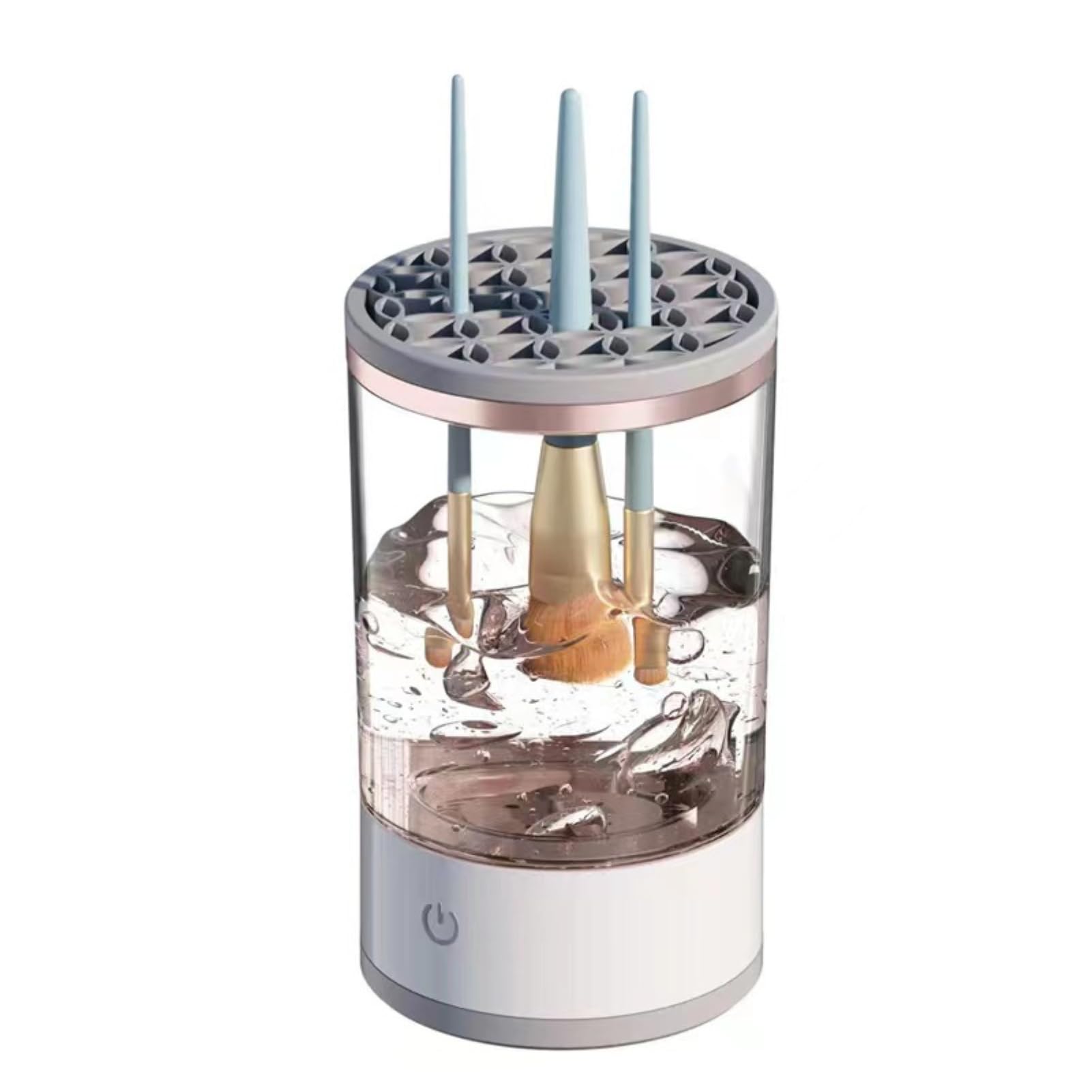 Máquina Limpiadora de Brochas de Maquillaje, Máquina Giratoria Automática de Limpieza de Brochas, Hilandero Automático Cosmético Eléctrico para Juego de Brochas de Maquillaje