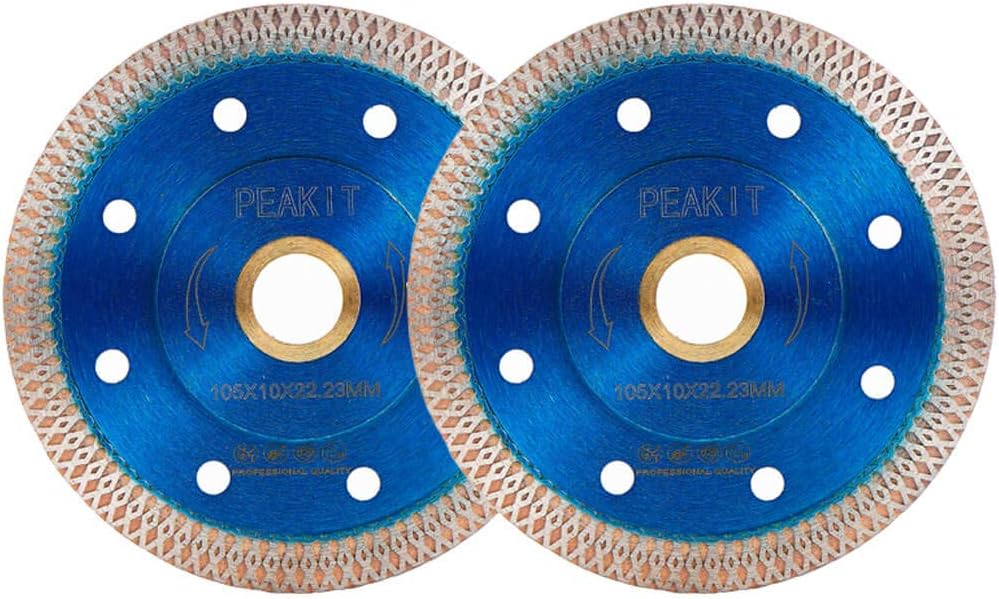 Fast Diamond Saw Blade 4.5 Inch 5 Pack Tile Grinder Blade for Ceramics Porcelain Granite Marble Dry Wet Tile Cutter
