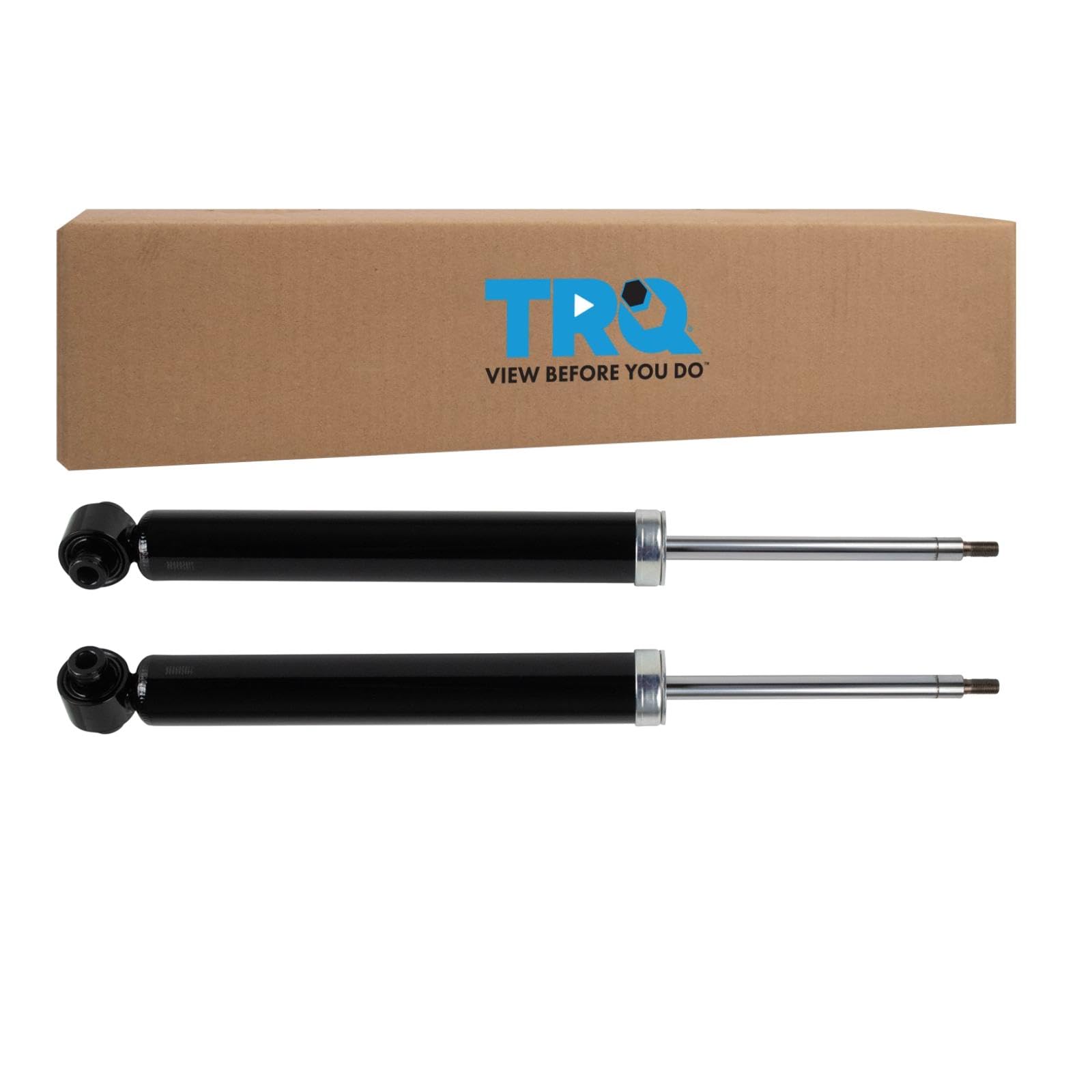 TRQ Rear Suspension Shock Absorber LH Driver RH Passenger Side Pair 2pc Set Compatible with BMW F30 F32 328i 335i