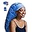 Boloye Hair Dryer Bonnet Attachment - 28.5 XL Hooded Dryer Cap for Faster Drying & Deep Conditioning, Extra-Large Space Fits Thick, Curly Hair & Styling Tools (Blue, Extra Large)