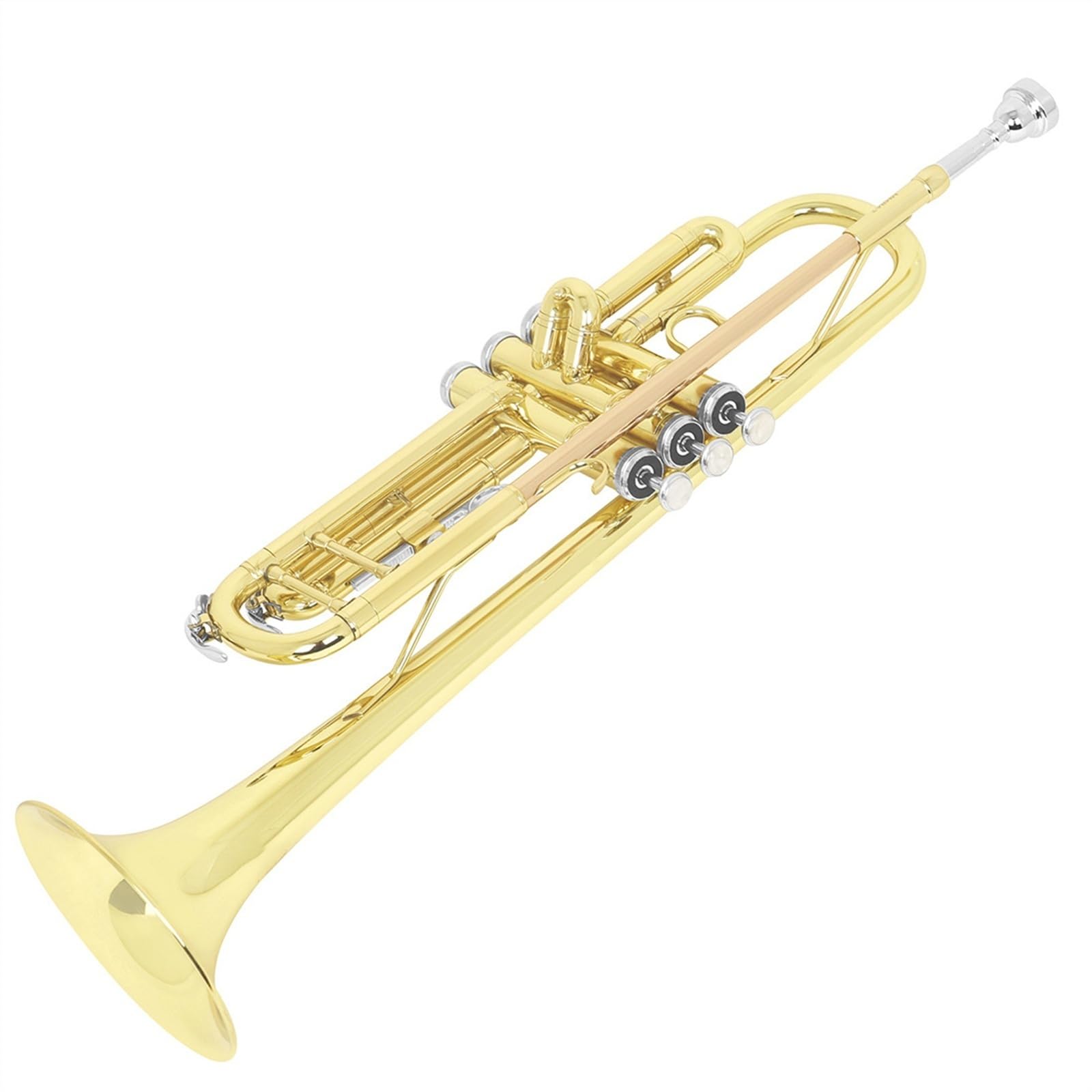 Standard Trąbka Trąbka B-dur Mosiądz Początkujący Dorosły Instrument Dęty Trąbka Profesjonalna Przenośna Pełnotonowa(PhosphorBronze)