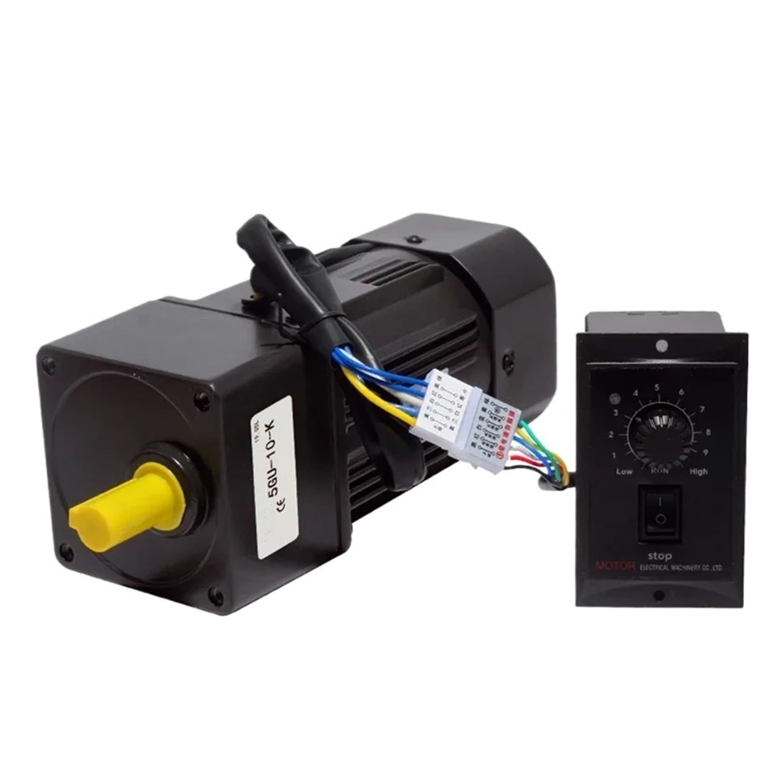 HYRBNSDLK Motor 5RK90GU-CF 220V 90W AC Geared Motors Induction Machine 2.7/4.5/6.9/9/12.5/18/22/27/33/45/54/67/90/108/135/180/225/270/450r(1to10 0-135 Rpm)