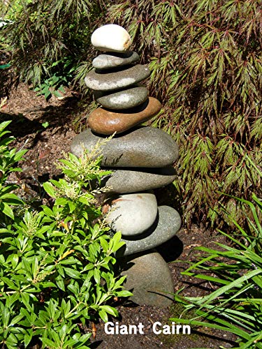 Medium Giant Rock Cairn 22" Inspirational Zen Garden Pile Stones #TOP7