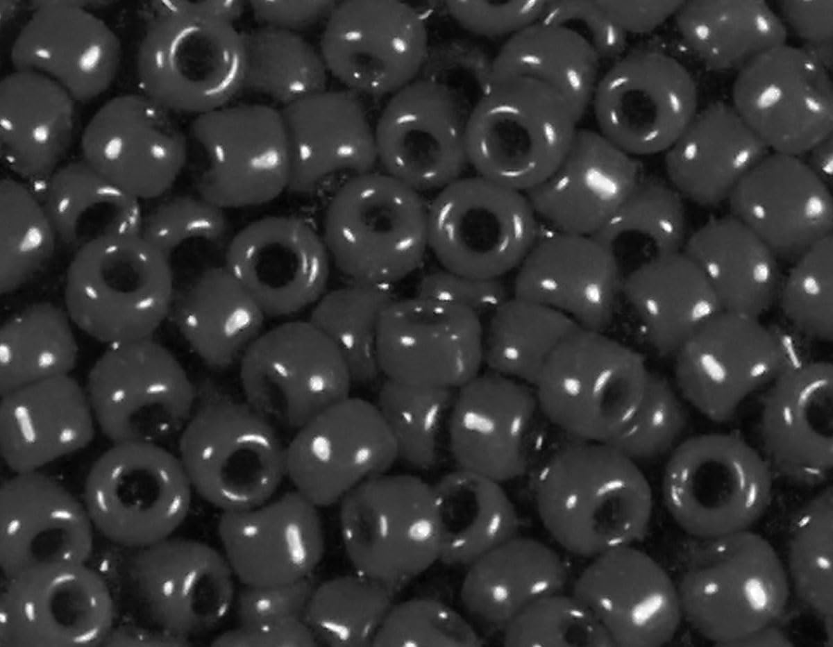 Japanese Opaque Rockalla Beads Black 2.2mm.11/0 100g