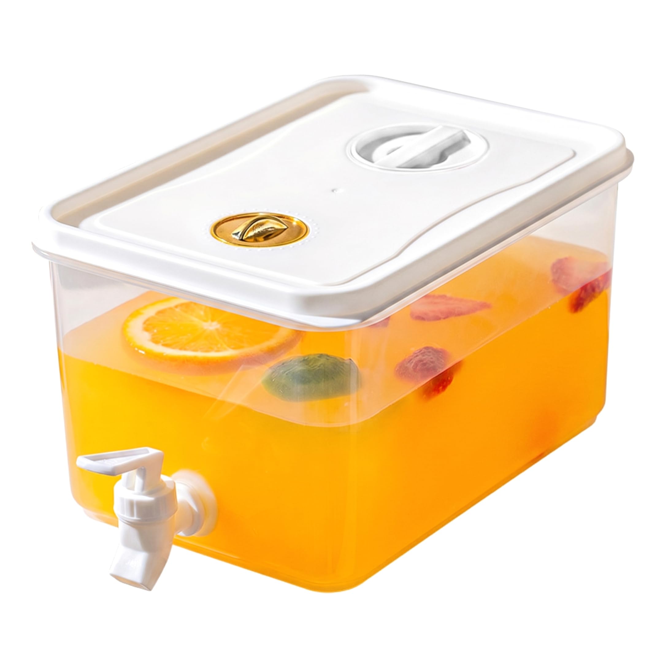 Fridge Drink Dispenser|Fridge Drink Dispenser with Spigot & Filter, 5L Juice Containers with Lids, Plastic Refrigerator Water for Lemonade Cold Tea