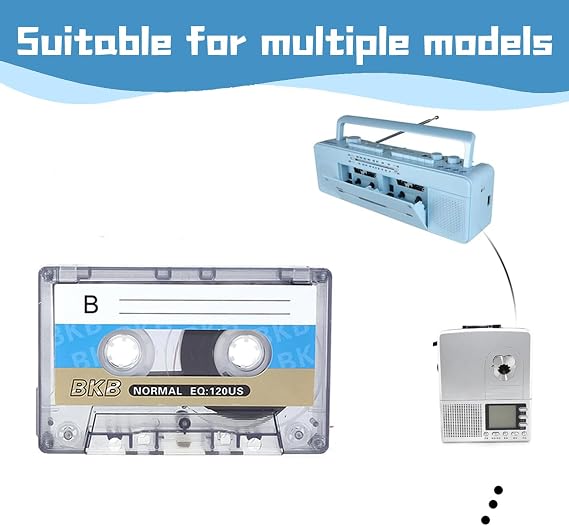 6Pcs Blank Cassette Tapes, Blank Cassette Tapes 90min, Blank Tapes, Professional Recording Time Cd, DVD Player Cassette Recorded for Recording, Car Stereo Systems
