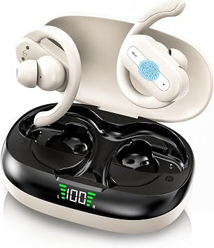 AI Language Translator Earbuds, Real-Time 3-in-1 Translation Earbuds 144 Languages & Accents, Translation Device for Travel Business Learning with Charging CaseSkin Color