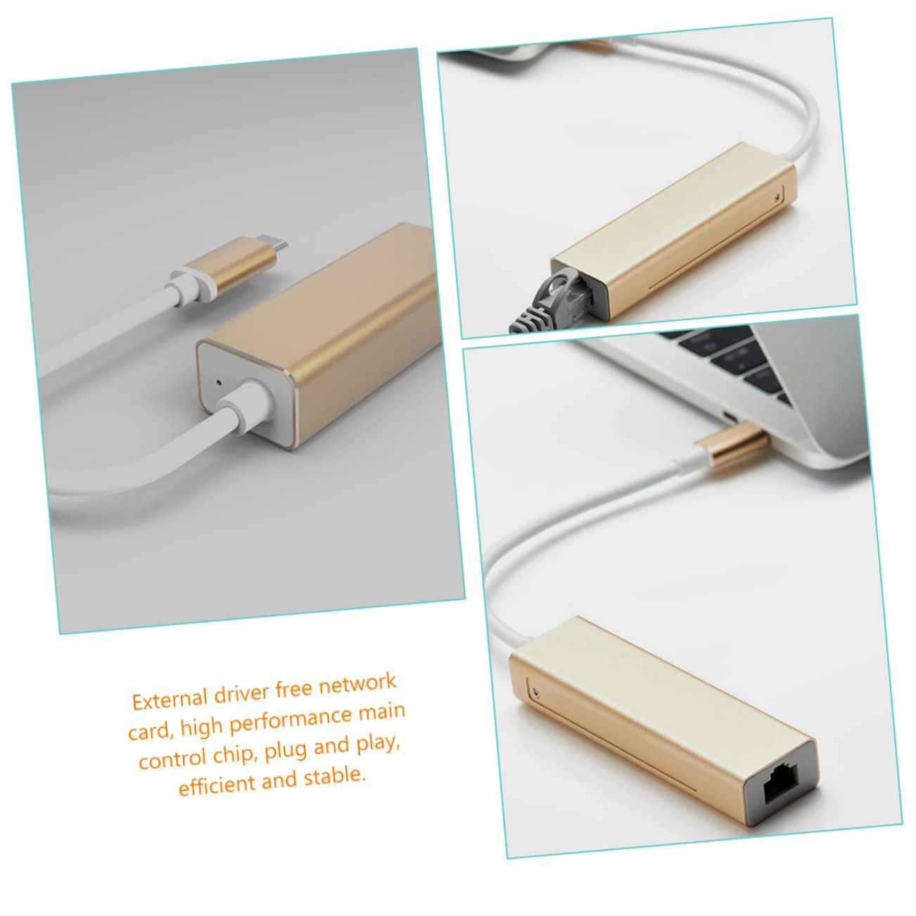 Operitacx 3 Pezzi Adattatore USB Ethernet Mbps Convertitore Gigabit per Laptop e Dispositivi Mobile Compatibile con Standard Mbps Design Compatto e Resistente Remoto Play