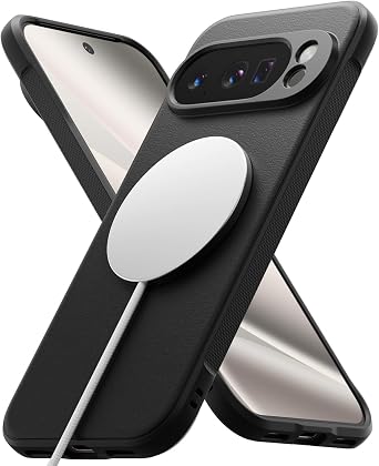 Ringke Onyx Designed for Google Pixel 10 Pro XL Case [Compatible with MagSafe and Pixelsnap] Oil & Dirt Resistant Enhanced Grip Non-Slip Texture Lightweight Cover - Magnetic Black