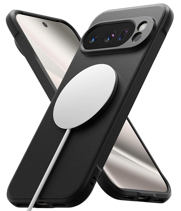 Ringke Onyx Magnetic for Google Pixel 10 Pro XL Case, [Compatible with PixelSnap/MagSafe] Non-Slip Anti-Fingerprint Sleek Shockproof Protective Phone Cover with Precise Camera Cutouts - Black by Ringke - Used condition - CA$18.33