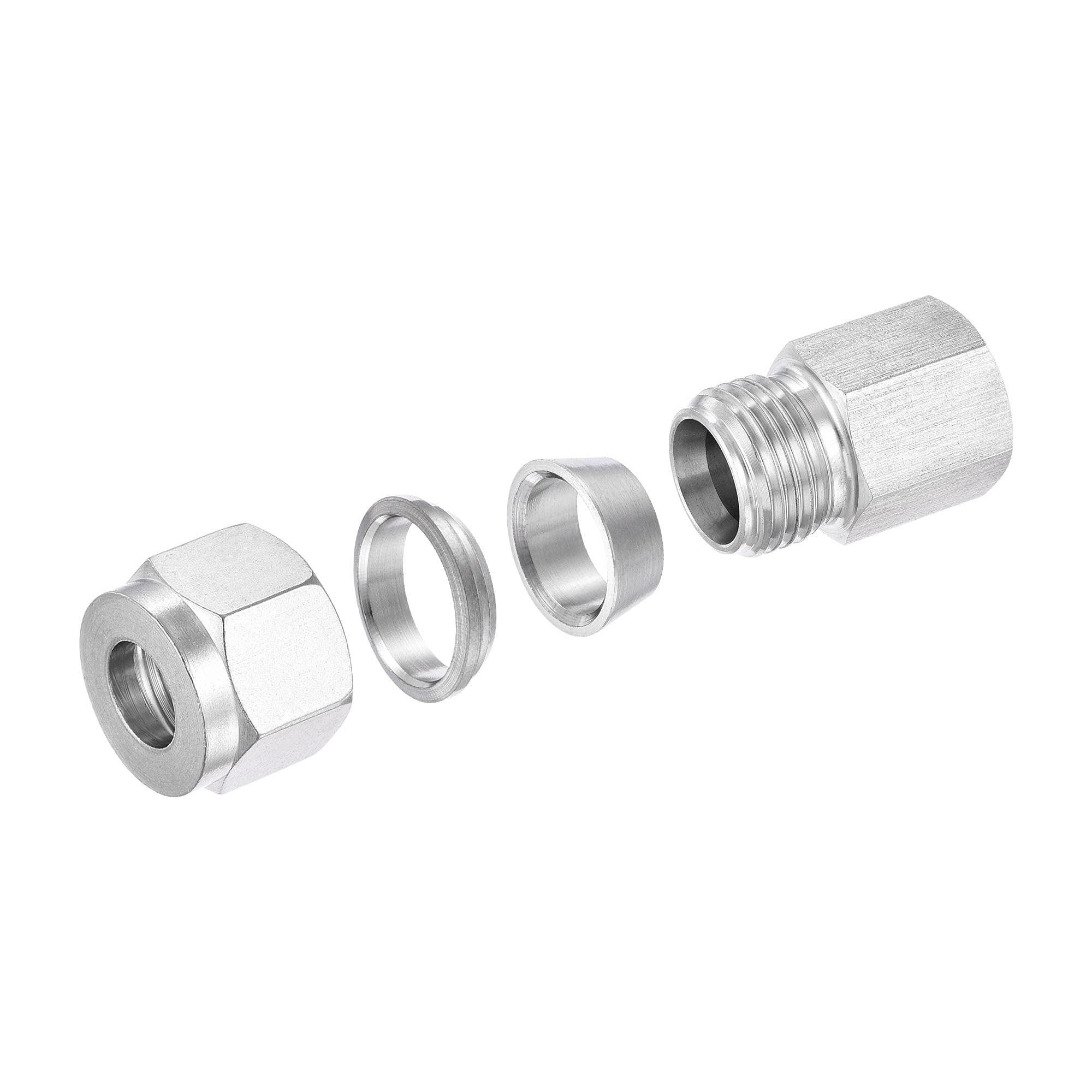 Manufacturer Straight Union Compression Tube Fitting For Hydraulic