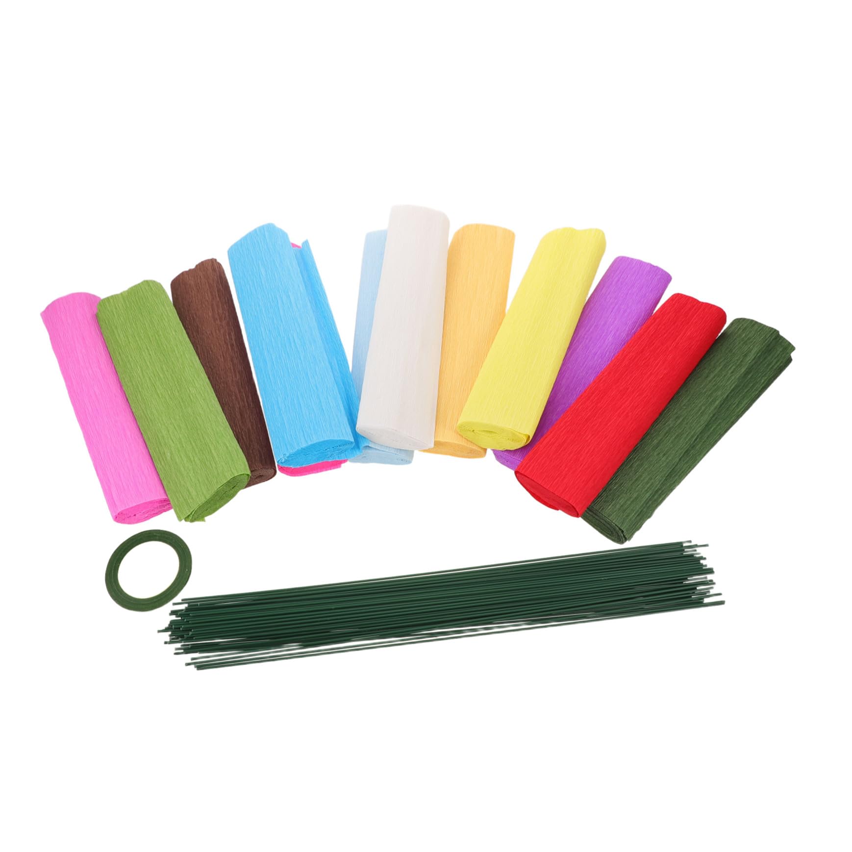 Kit Carta Crespa per Fiori, Set Bouquet Decorativo 1 Confezione