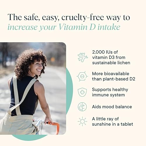 Miniatura 6 de Ora Organic Vitamina D3 2000UI  Vitamina D vegana de liquen para la salud ósea, apoyo inmunológico y estado de ánimo, absorción máxima  Suministro