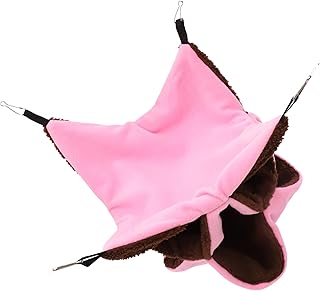 POPETPOP Rede De Rato Pendurada Cama De Hamster Casa De Três Camadas Pequena Gaiola Para Animais De Estimação Rede Planador De Açúcar Cama Quente Cama De Para Chinchila Cobaia