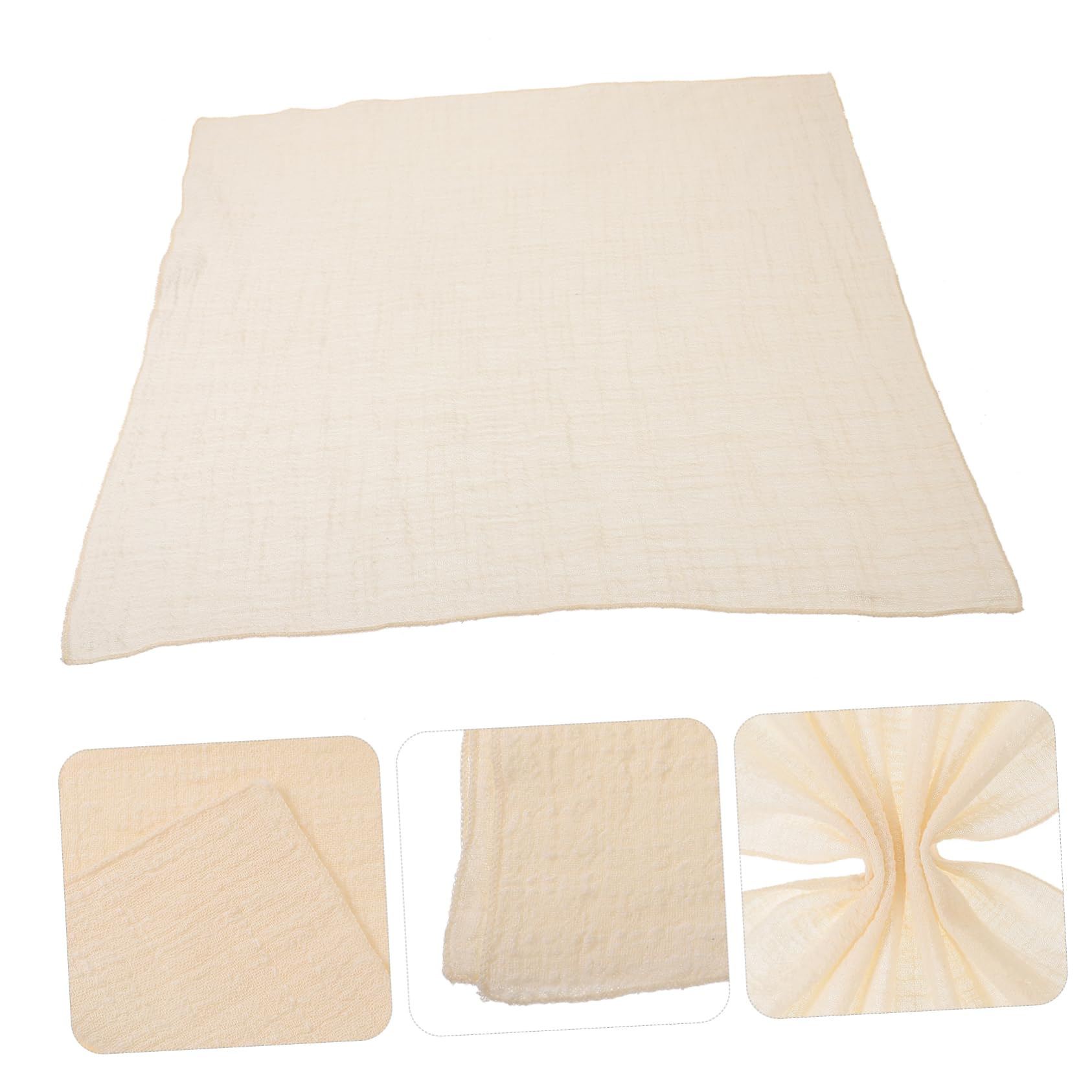 Tovaglioli in Cotone e Lino Beige 10 Pezzi per Cena e Tavola | Morbidi e Lavabili, per Matrimoni e Riunioni Familiari, Formato 16, 5x16, 5 Pollici