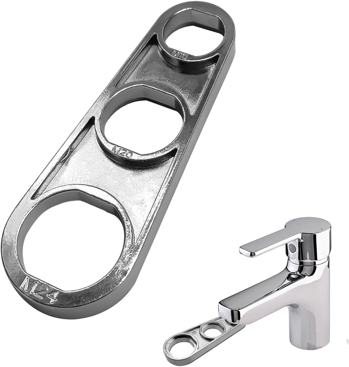 Efficient Water Flow Adjusting Tool, Multi-Use Faucet Aerator Key, Faucet Aerator Removal Wrench Tool for Easy Installation and Maintenance