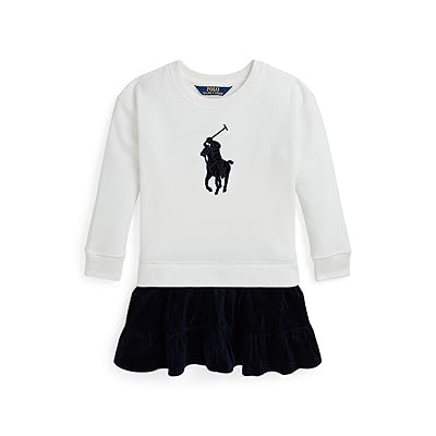 Polo Ralph Lauren Kids Big Pony Corduroy Skirt Fleece Dress (Big Kid) Girl