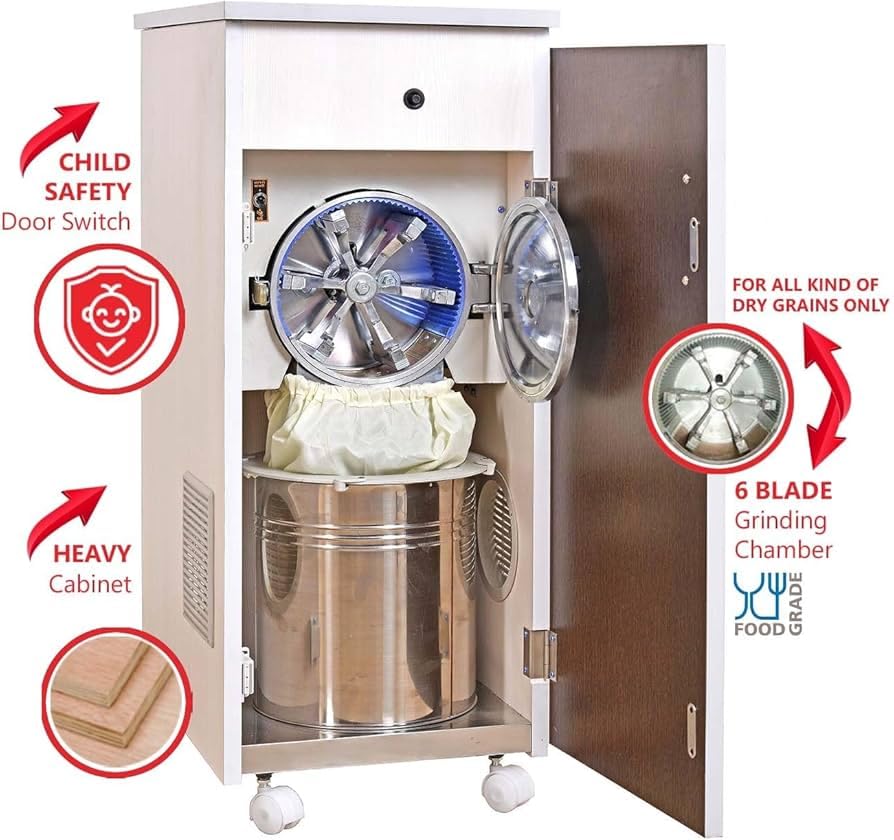 match maker出品 NX-02 Domestic Flour Mill Atta Chakki | Automatic Grain Grinder
