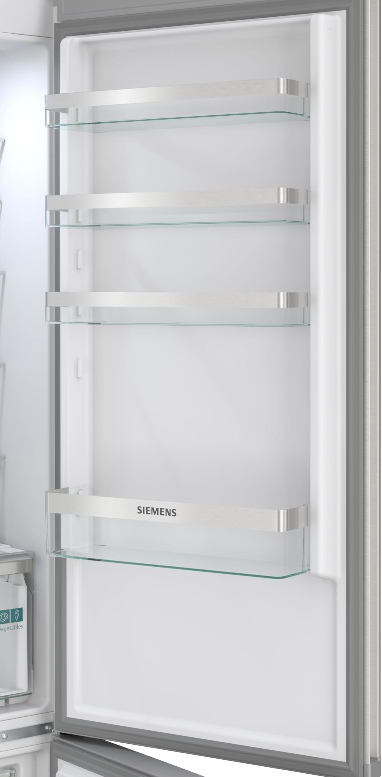 Siemens iQ300 Freistehende Kühl-Gefrier-Kombination 203 x 60 cm, KG39NVICG, 260 L Kühlen & 103 L Gefrieren, Total noFrost, Nahtlose Platzierung, hyperFresh Technologie, LED-Beleuchtung, Edelstahl