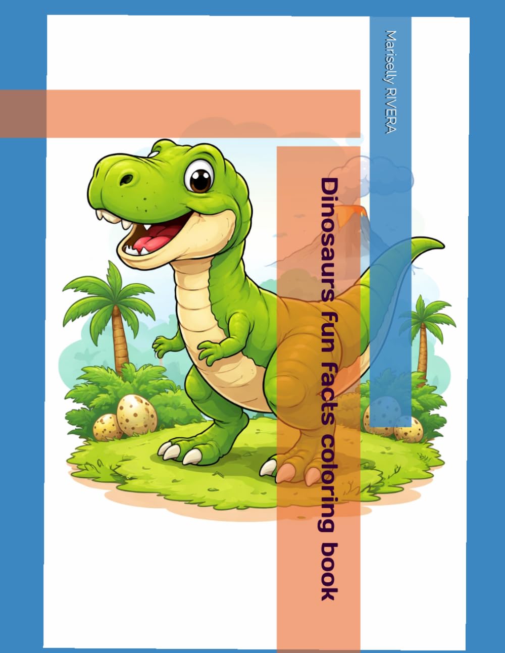 Dinosaurs fun facts coloring book