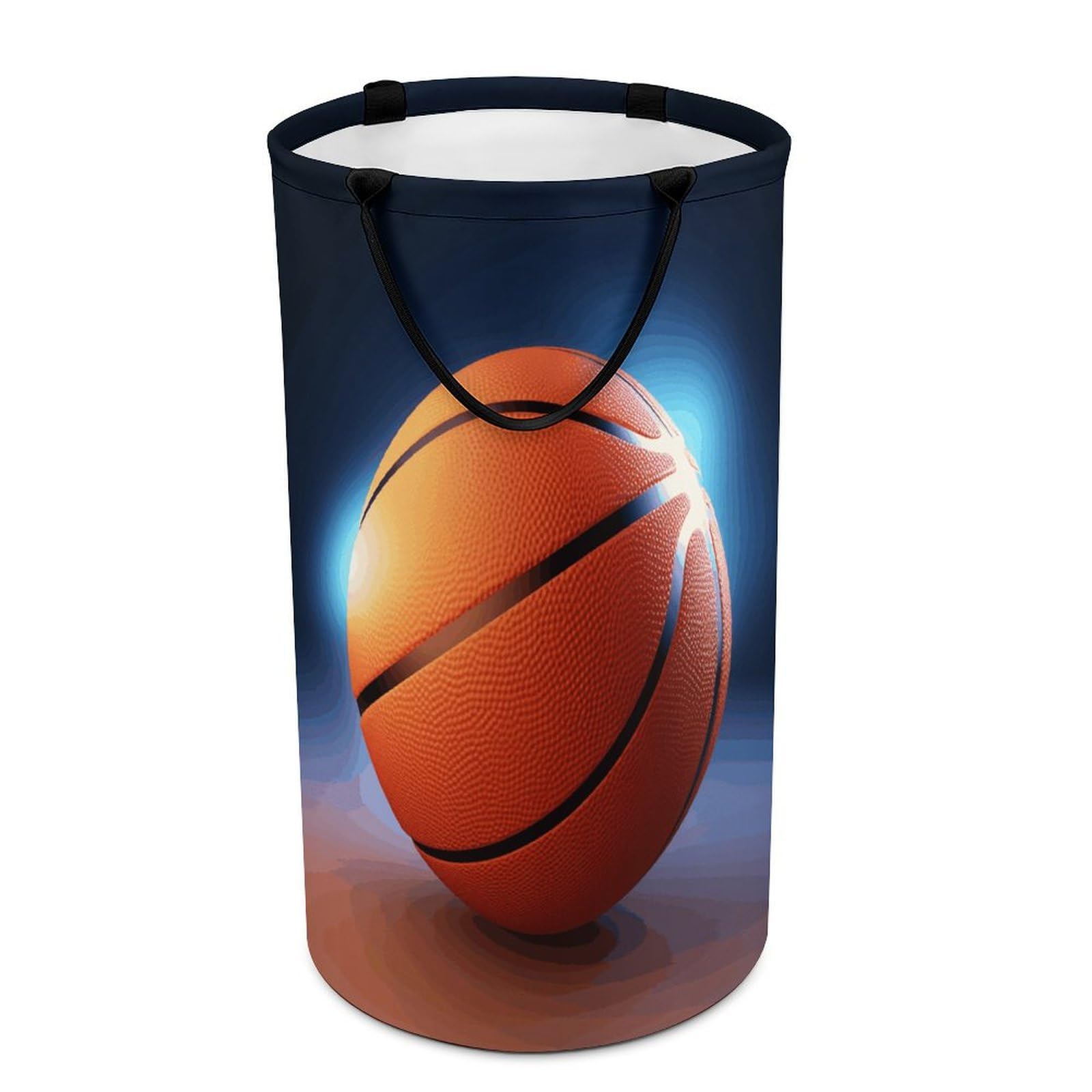 Panier De Rangement En Tissu Pliable - Imprimé Graffiti Basket - Poignées En Cuir - 38 X 28 X 24,6 Cm