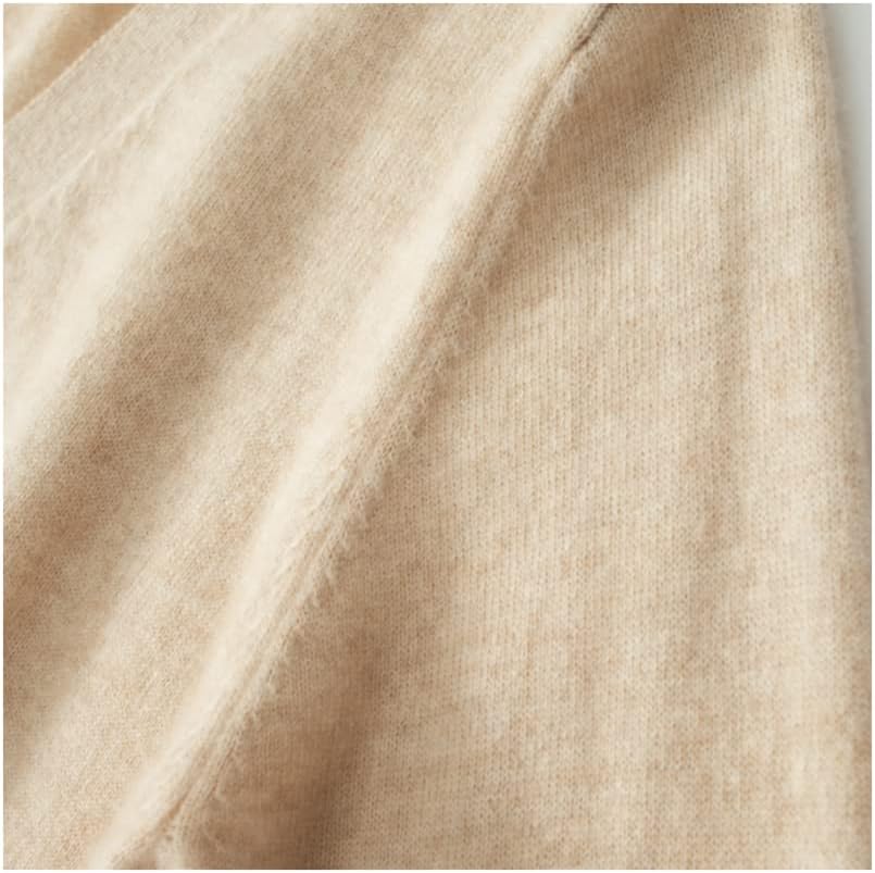 Solid Open Front Knitted Cardigan Cashmere Sweater for Women