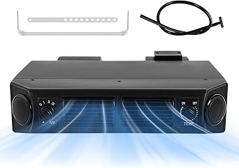 A/C Universal Air Conditioning Evaporator Kit 12V 8A Universal Under Dash AC Evaporator with 3 Speed Underdash Heating Cooling Unit for Car Truck A/C Air Conditioner
