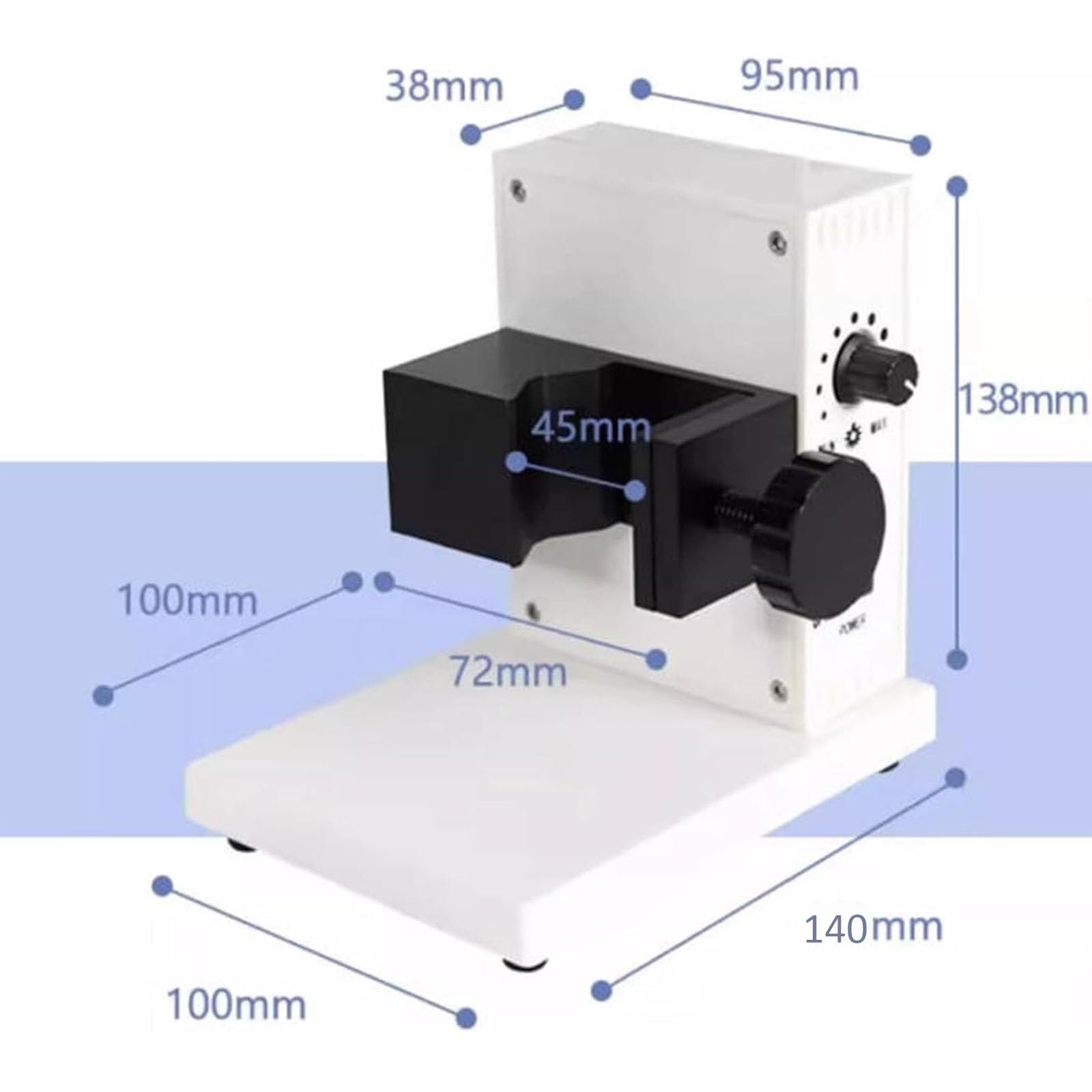 Iluminador de microscopio de fibra óptica LED, fuente de luz ajustable de cuello de cisne doble, brillo de 6000 K para reparación de PCB y microscopios de zoom estéreo