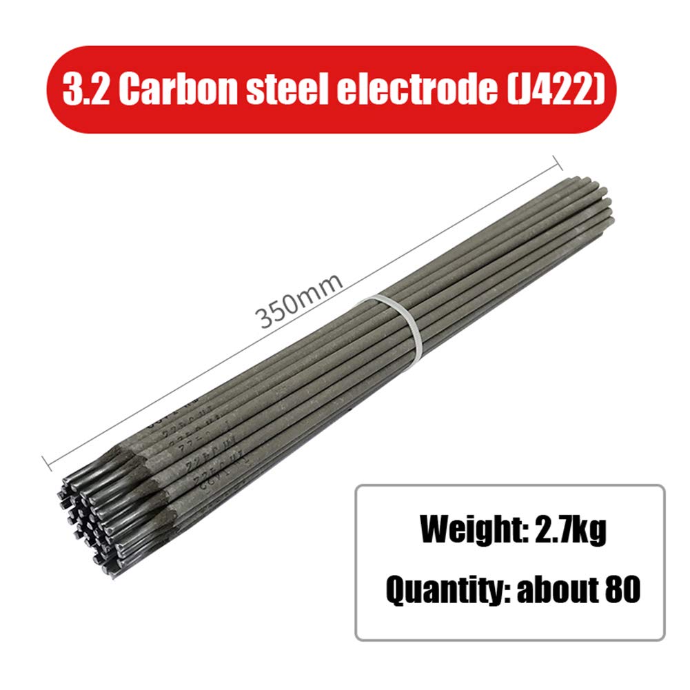 Electrodos De Soldadura, 2,5 * 300 Mm De Diámetro, Pequeño Chapoteo Escoria Fácil De Eliminar Ajustar El Empuje Arco Caliente Apto para Soldadores,3.2(2.7kg)