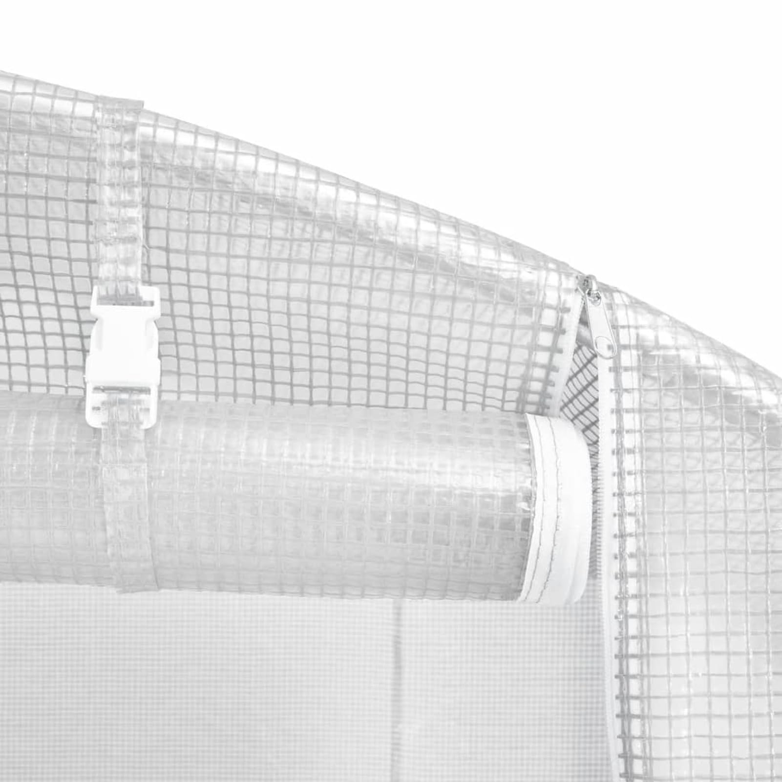 BaraSh Invernadero con Estructura de Acero Blanco 66 m² 22x3x2 m Invernadero Exterior Estructura Cubierta Invernadero