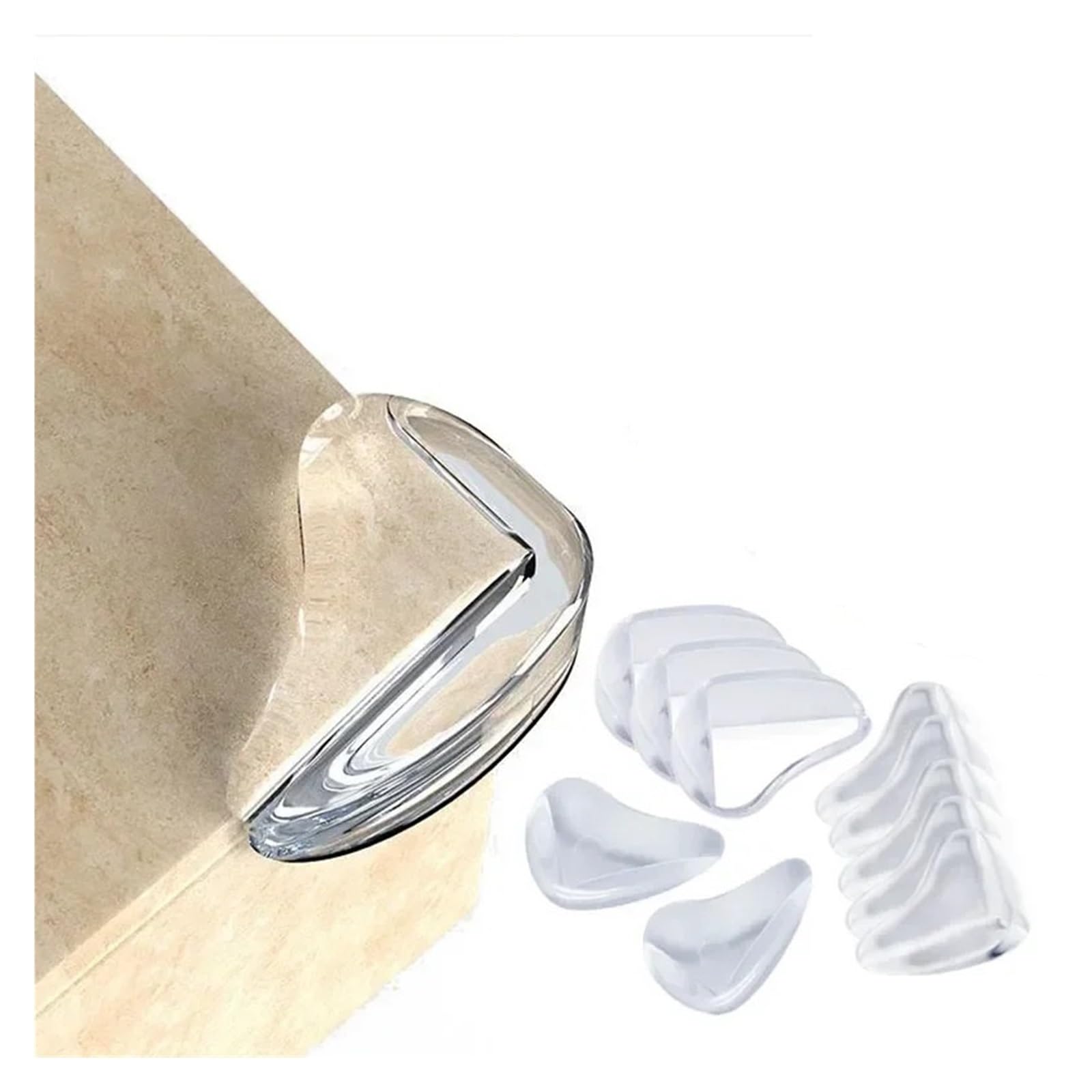 Protectores de esquina de mesa para seguridad del bebé, protectores de muebles de silicona para escritorio de niños, protección anticolisión, paquete de 12