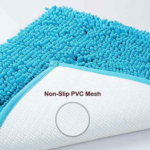 YIQI Badmat antislip badmat met chenille microvezel badtapijt absorberend zacht machinewasbaar voor douche toilet 40 x… - Image 3