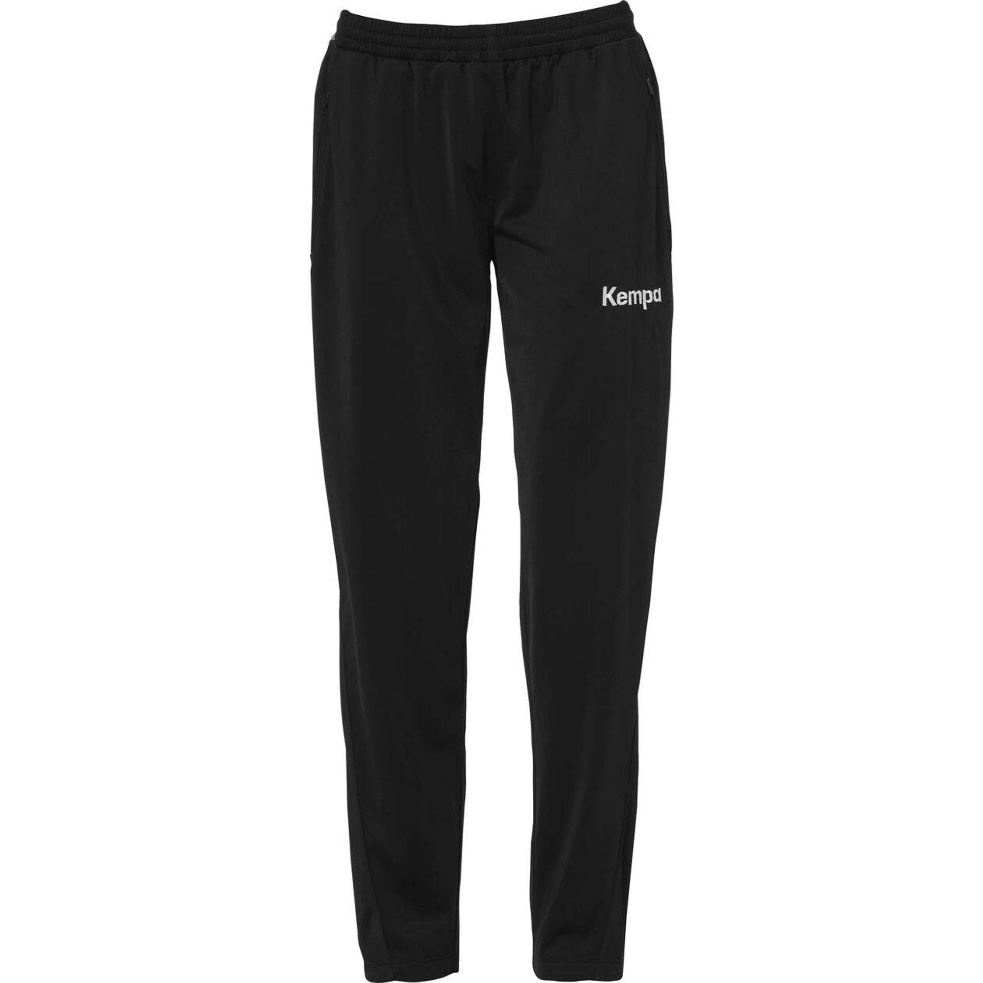 Kempa Women Core 2.0 Poly Pants Ladies Pants - Black/Dark Grey Melange, XS