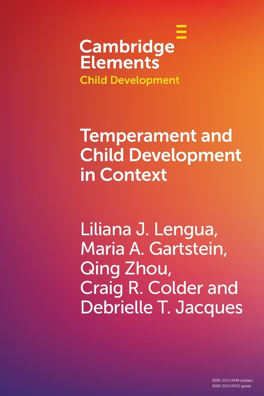 Temperament and Child Development in Context (Elements in Child Development)
