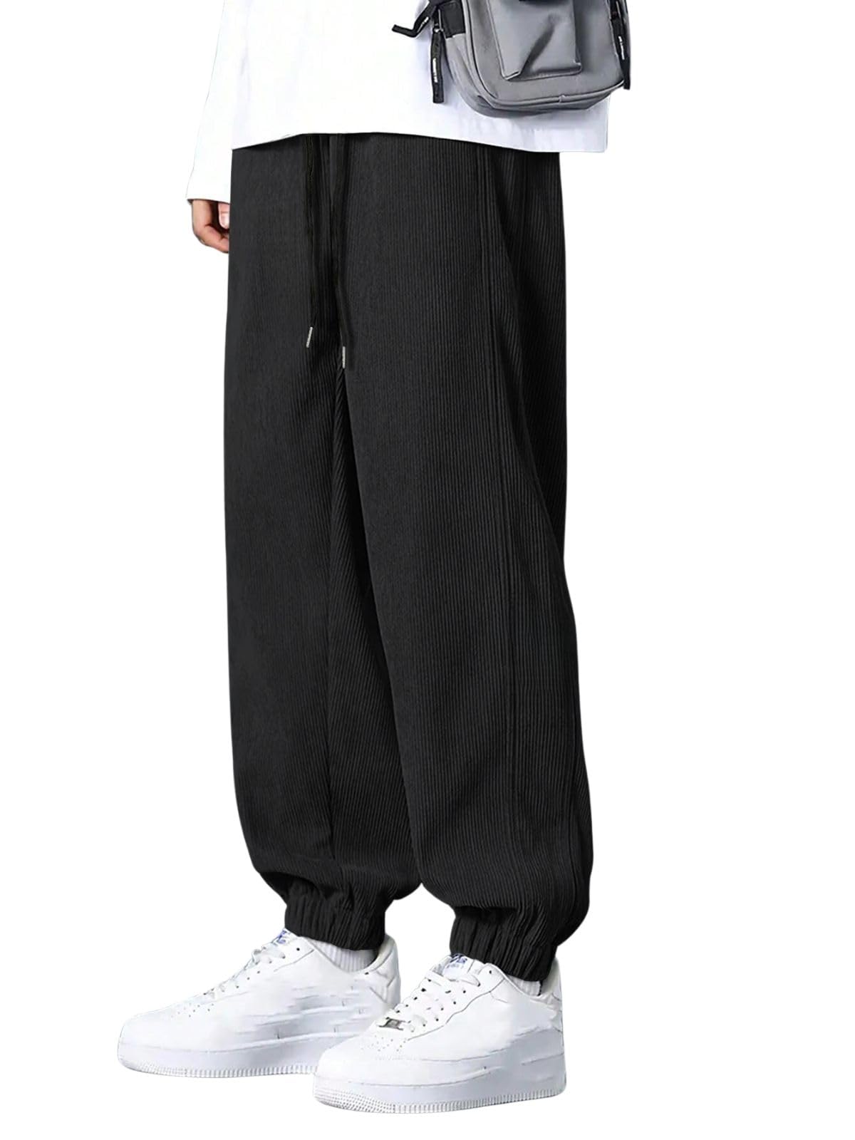 greciilooks Men's Lycra Cargo Track Pants – Loose Fit Joggers for Men | Korean Style Travel & Lounge Wear with Pockets (Available in Plus Size and Combo Pack of 2)-picture-43