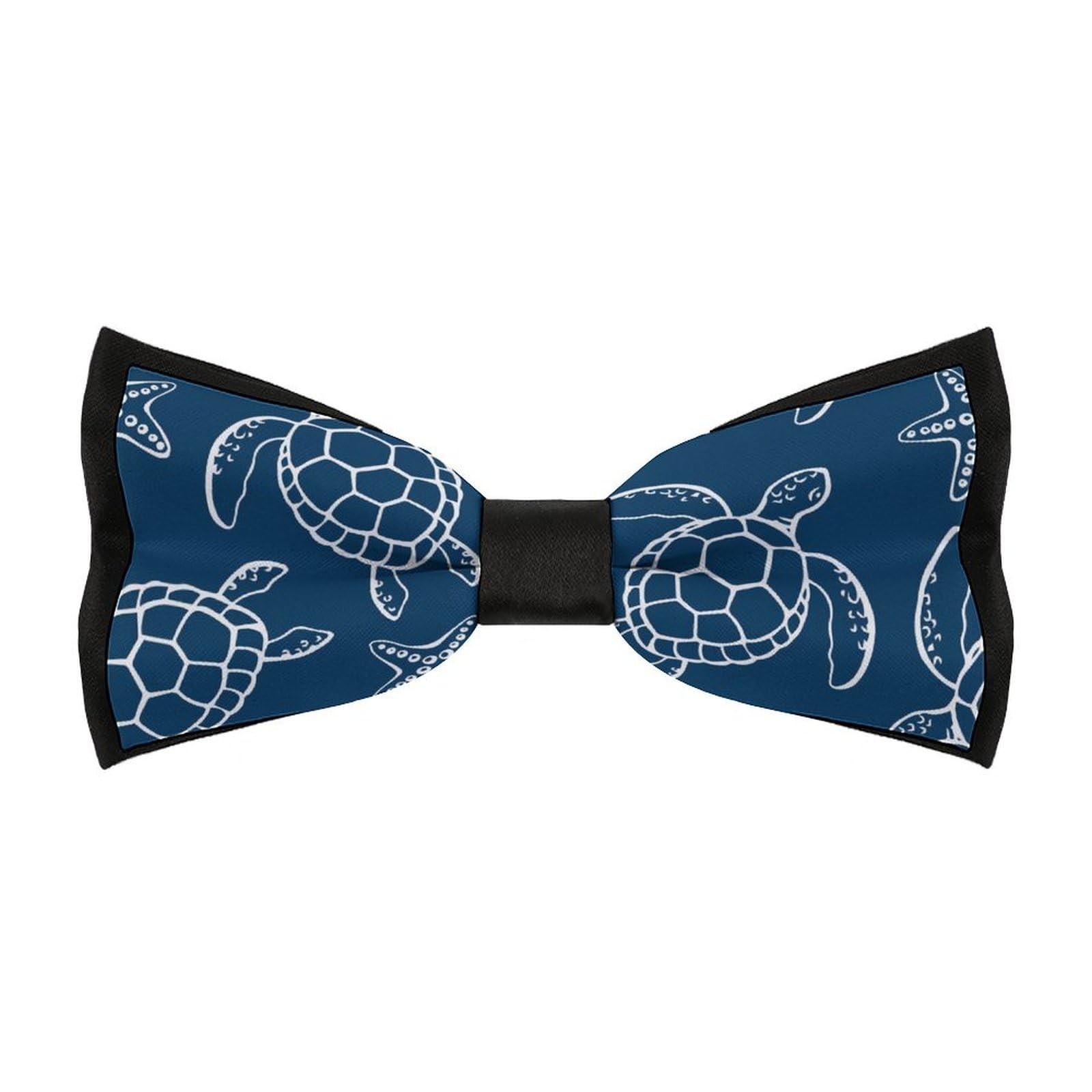 JYYAU Sea Turtle Bow Tie Adjustable Necktie For Men Business Fashion Pre-tied Tie Neckwear Novelty Accessory For Weddings Party Festival