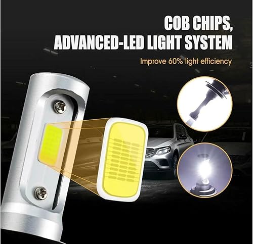 Miniatura 4 de 9005 - Faro LED COB súper brillante de 12000 lúmenes, bombillas para luces antiniebla de haz alto y bajo, Plug and Play, paquete de 2