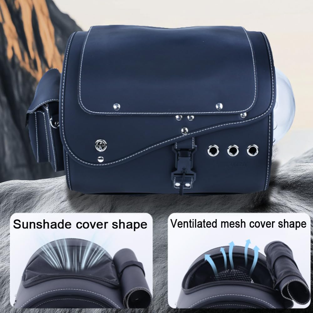 Trasportino per cani e gatti per Ducati Scrambler Icon 2023, trasportino portatile per animali domestici, resistente alle intemperie, a prova di fuga, marrone+bianco