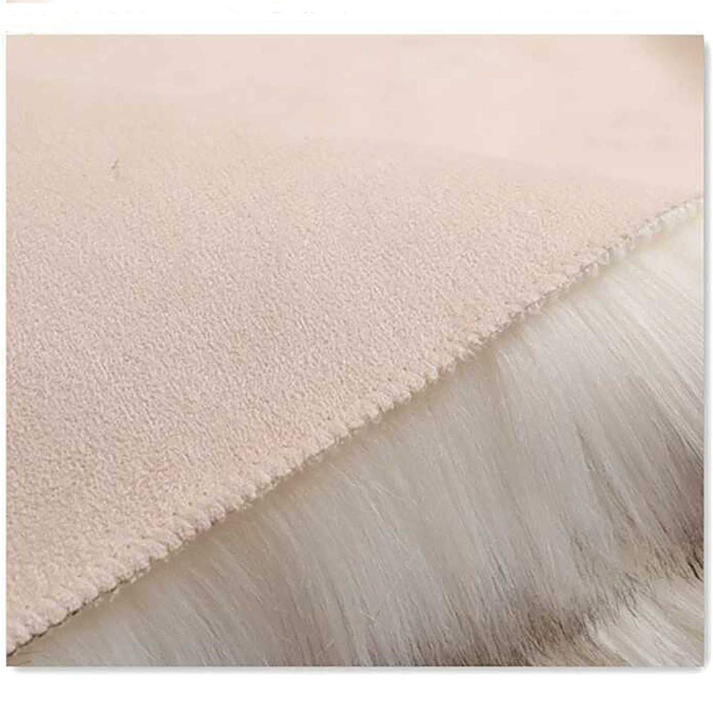 Peau de Mouton synthétique,Faux Peau de Mouton Imitation Toison Moquette,Peau d'agneau Tapis,Fluffy Soft Longhair Décoratif Coussin de Chaise Canapé Natte