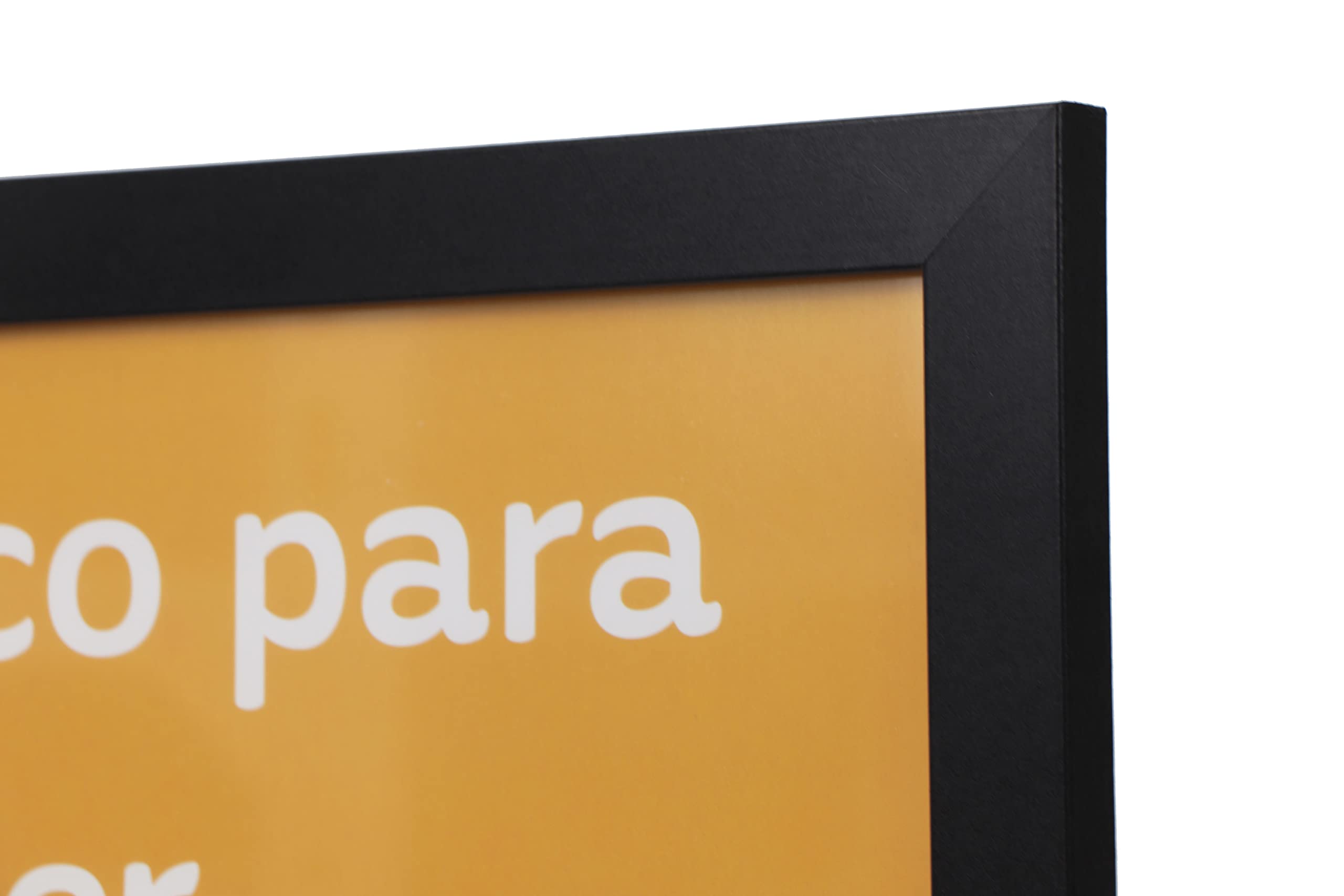 Nacnic - Zestaw 6 Ramek - Czarne drewno MDF i pleksi - 2 ramki A3 i 4 A4 - Zdjęcie, plakat, dekoracja ścienna do pomieszczeń domowych, sklepów i biur