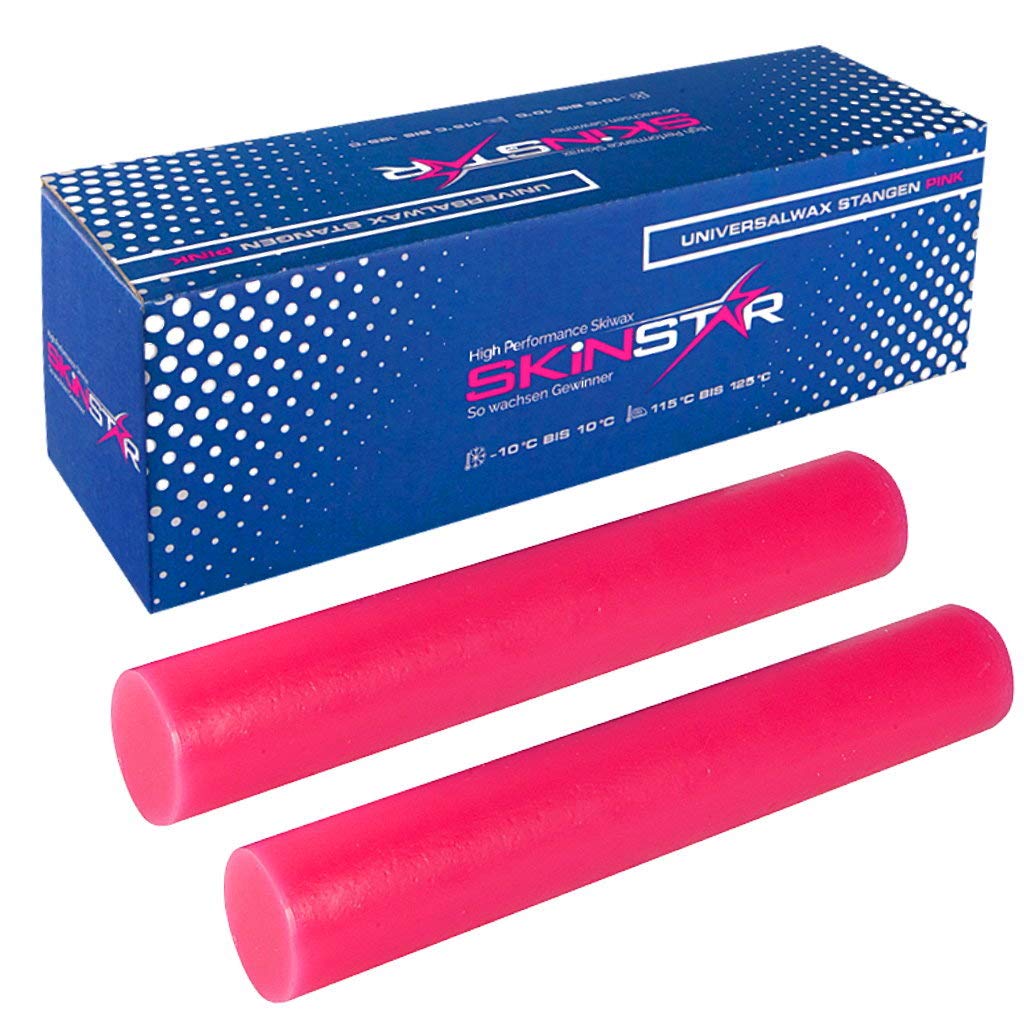 SkinStar Universal Skiwachs UNIVERSAL Wax Stange Stangenwachs 2x250g fluorfrei und PFAS-frei
