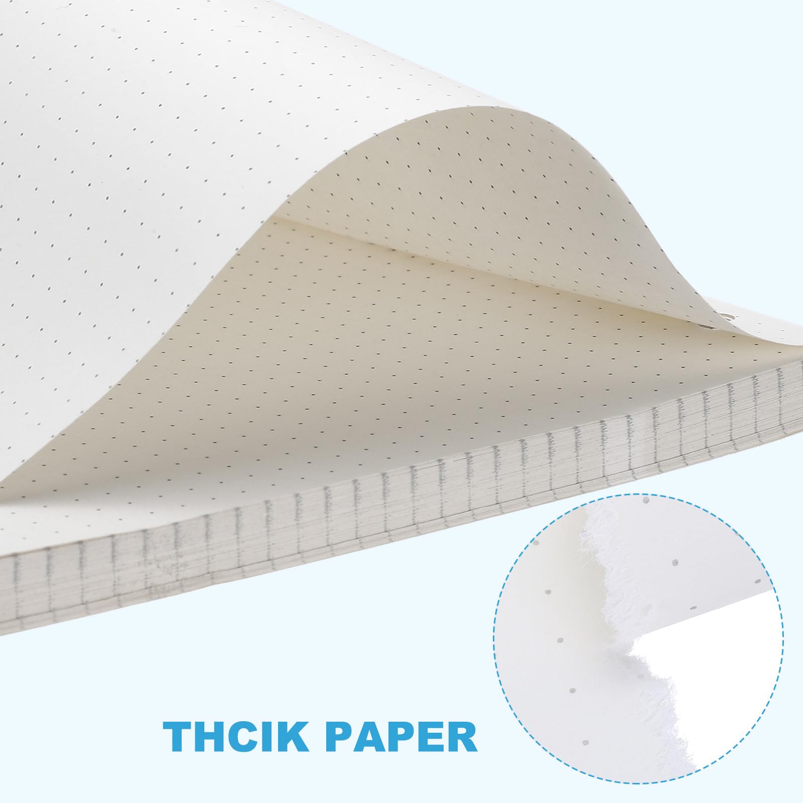 PATIKIL B5 Dot Grid Paper 9-Ring Binder Loose Leaf Planner Filler Paper Planner Inserts, 160 Sheets/320 Pages, Lined - Image 3