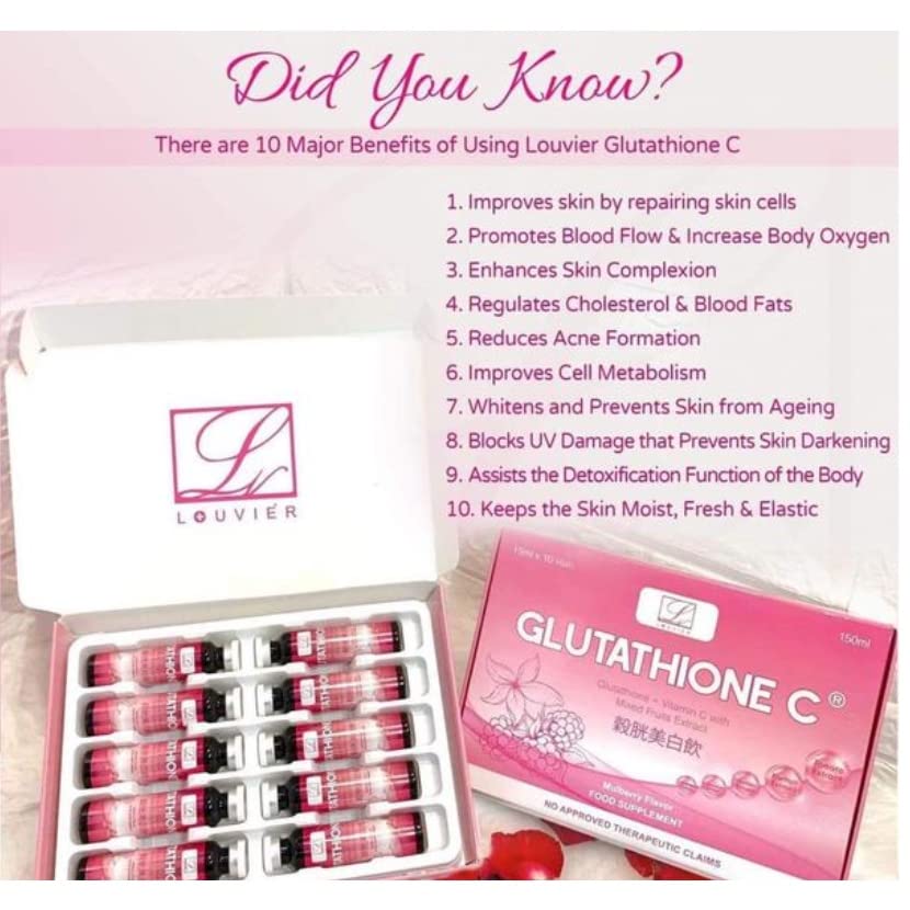 louvier glutathione c Louvier Glutathione C Vials Drink